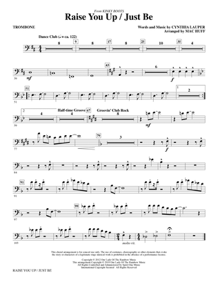 Book cover for Raise You Up/Just Be (from Kinky Boots) (arr. Mac Huff) - Trombone