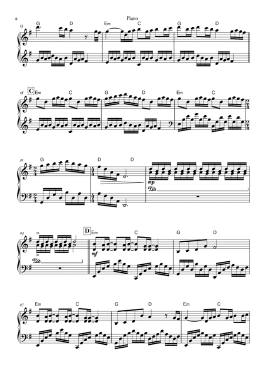 River Flows To You Ep16 Piano Quintet scores gallery preview page 2
