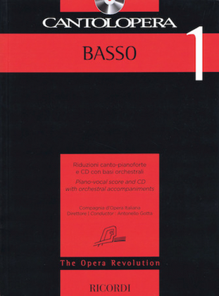 Book cover for Cantolopera: Bass 1