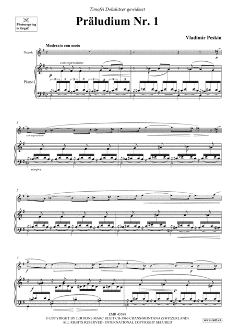 Praludium No. 1 Piccolo scores gallery preview page 3