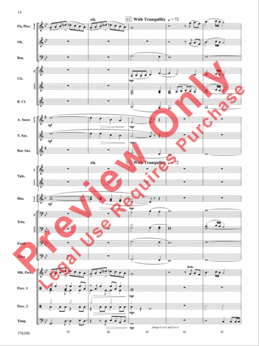 Vertigo Concert Band scores gallery preview page 15