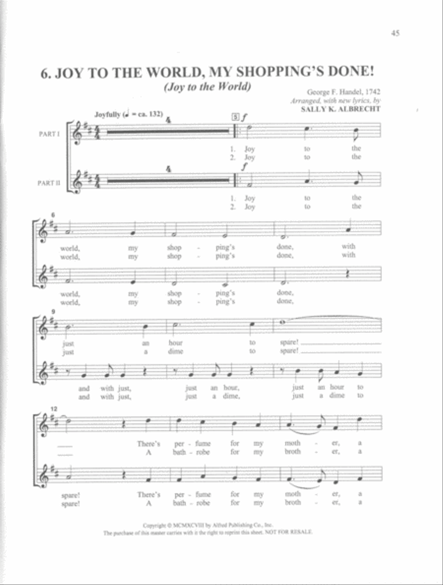 Crazy Carols! - CD Kit Choir scores gallery preview page 9