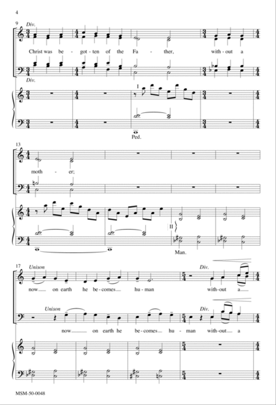 Before the Dawn of Time 4-Part scores gallery preview page 2