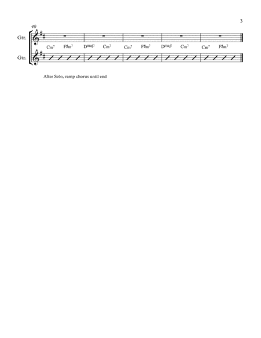 September Guitar scores gallery preview page 3
