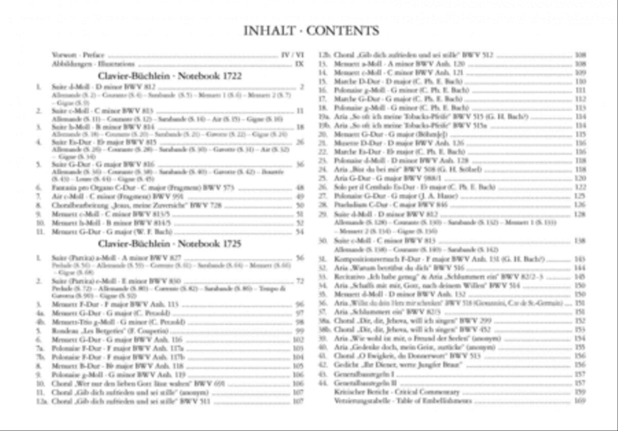 The Notebooks for Anna Magdalena Bach 1722 & 1725 for Piano (Premium Edition) Piano scores gallery preview page 3