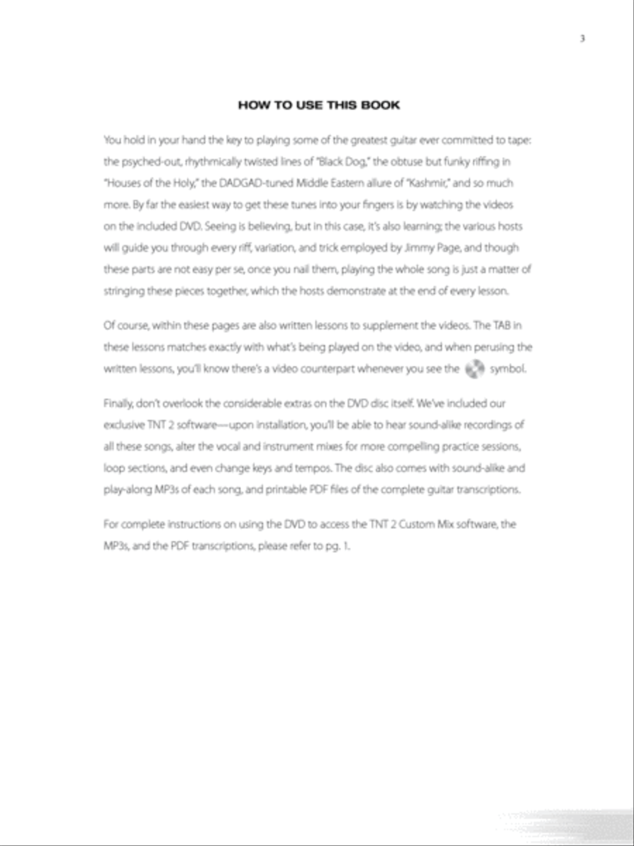 Led Zeppelin -- Electric Sessions Guitar Tablature scores gallery preview page 4