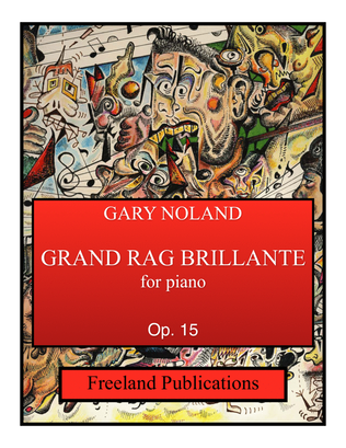Book cover for "Grande Rag Brillante" for piano Op. 15