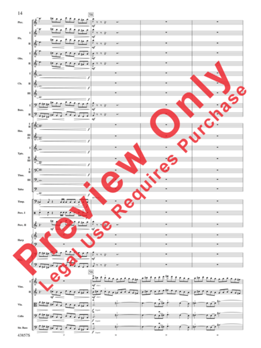 Unconquered Full Orchestra scores gallery preview page 15