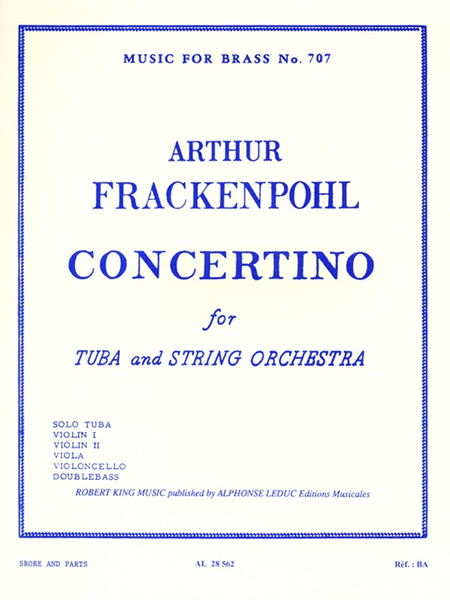 Concertino - Tuba And Strings