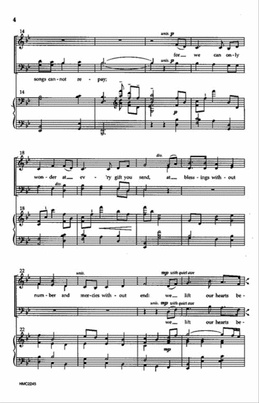 O God Beyond All Praising 4-Part scores gallery preview page 3