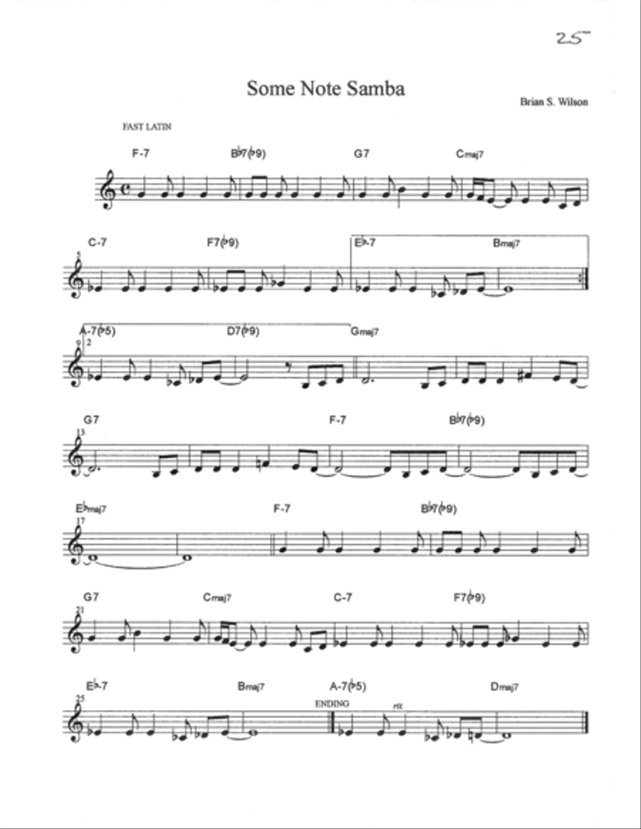 Some Note Samba Small Ensemble scores gallery preview page 1