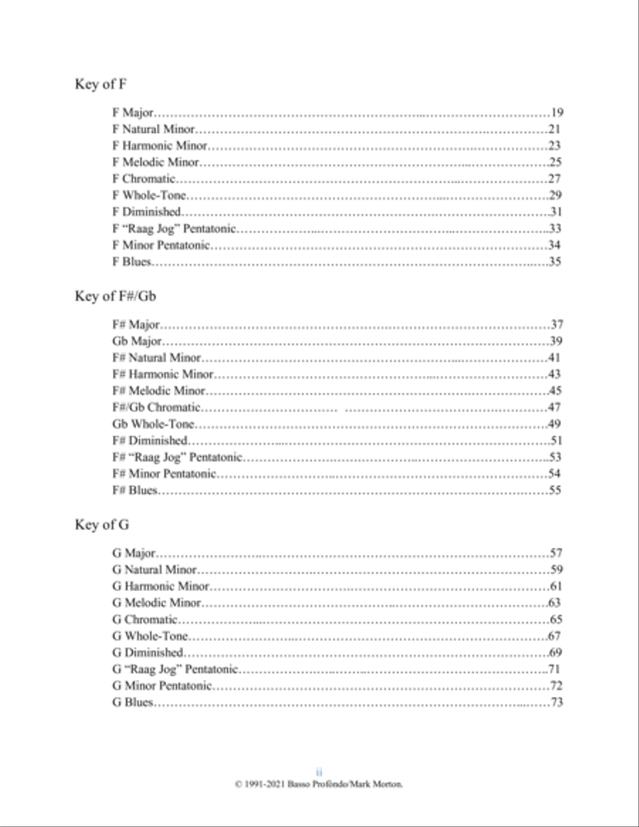 Dr. Morton's Miraculous Scale Fingerings for the Double Bass, 3rd Edition Double Bass scores gallery preview page 4