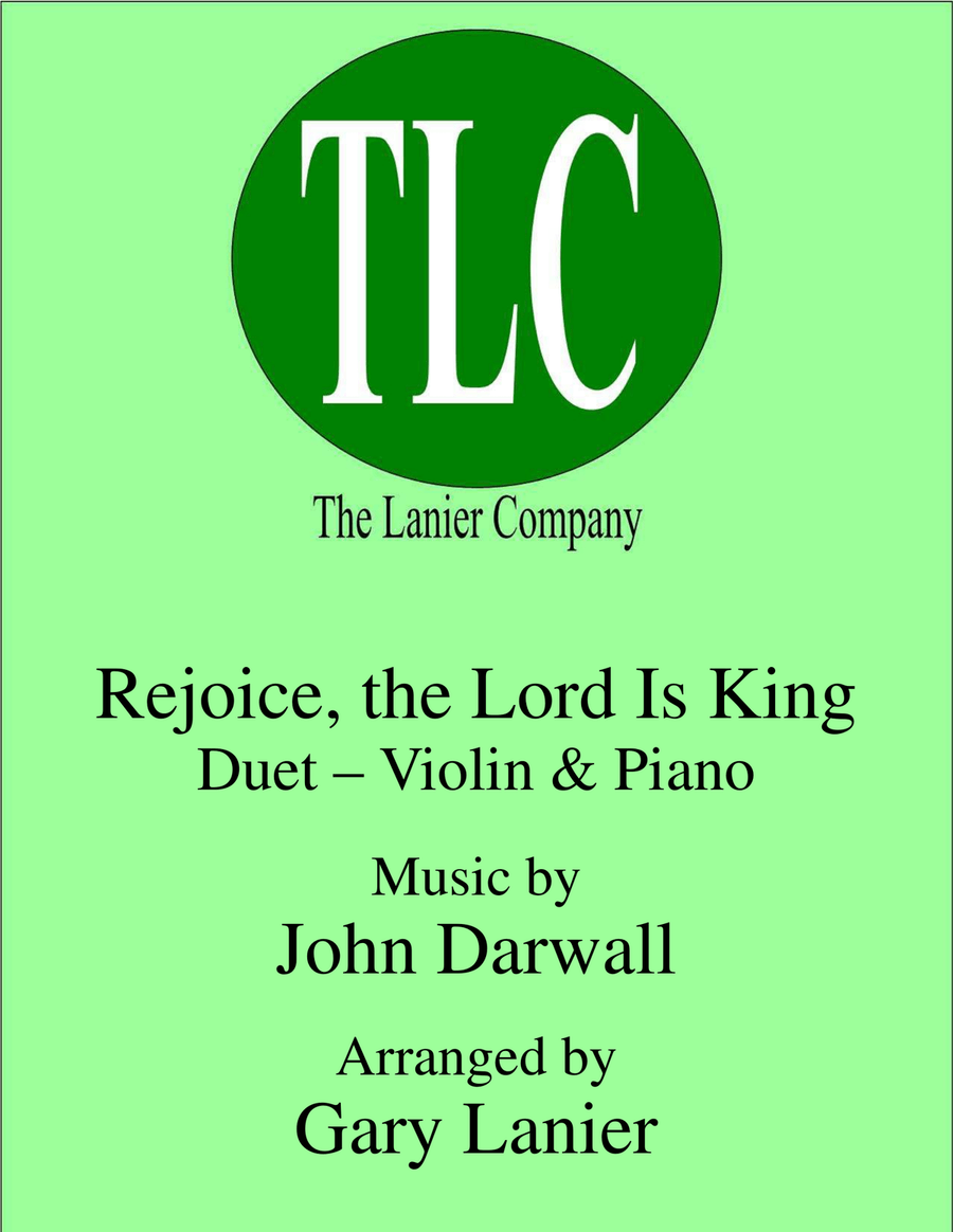 REJOICE, THE LORD IS KING (Duet – Violin and Piano/Score and Parts) Violin Solo scores gallery preview page 1