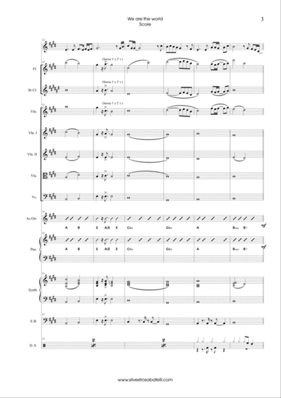 We Are The World We Are The World Chamber Orchestra scores gallery preview page 4