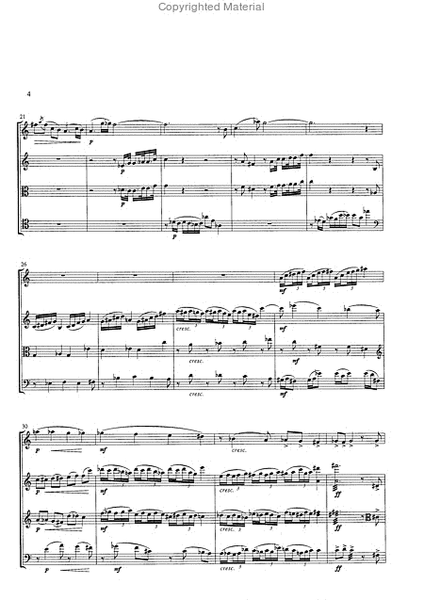 Quartett fur Baritonsaxophon, Violine, Viola und Violoncello