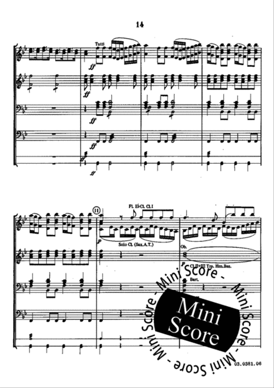 De Kalief van Bagdad Fanfare Band scores gallery preview page 16