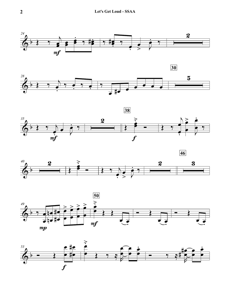 Let's Get Loud Concert Band scores gallery preview page 2