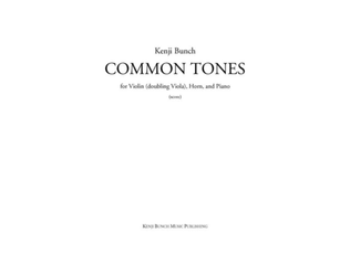 Common Tones (score and parts)