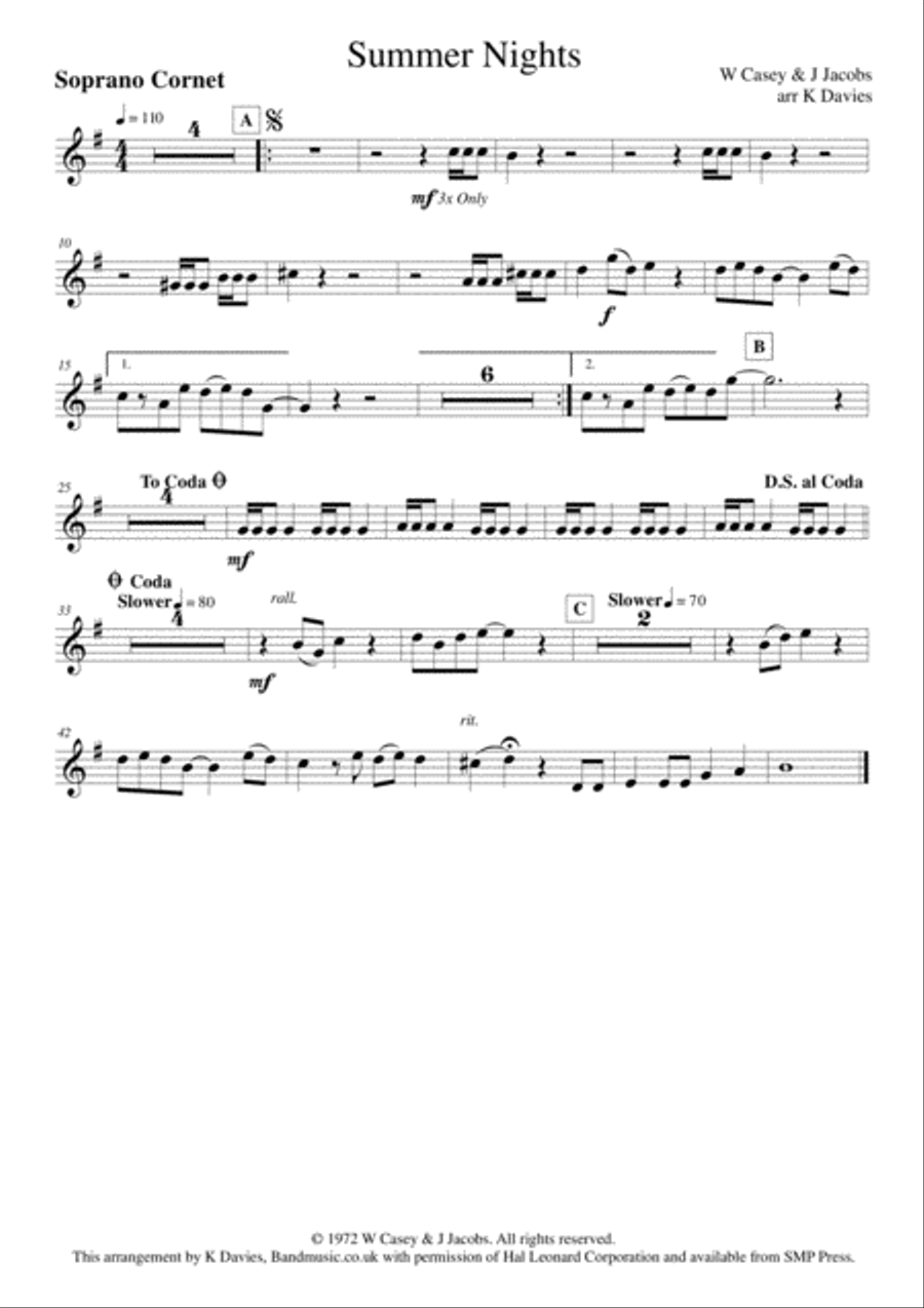 Summer Nights Small Ensemble scores gallery preview page 6