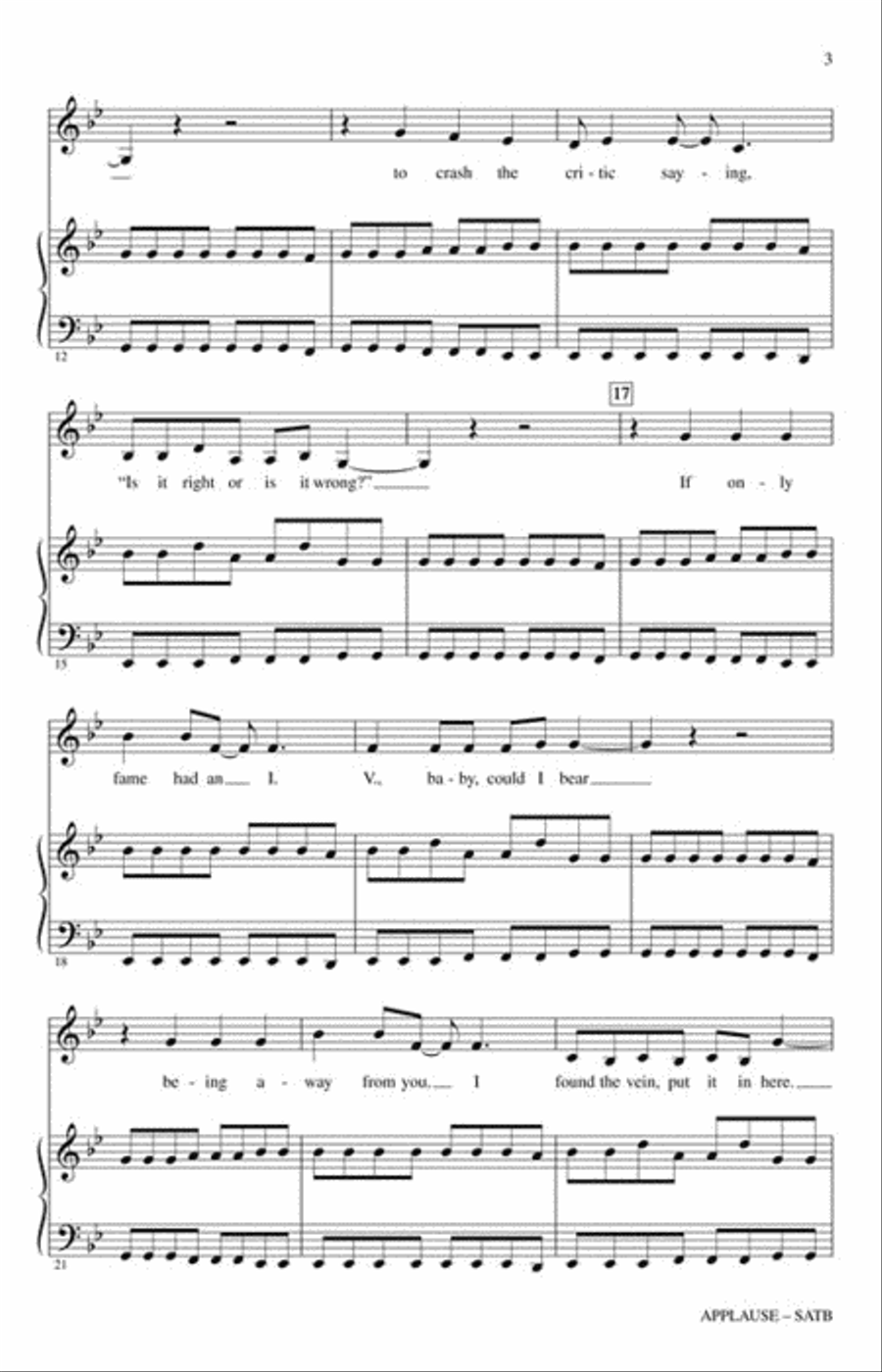 Applause 4-Part scores gallery preview page 3
