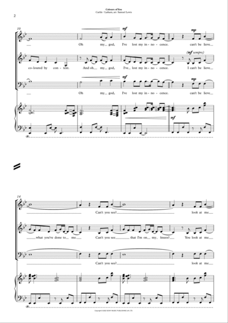 Colours Of You 3-Part scores gallery preview page 2