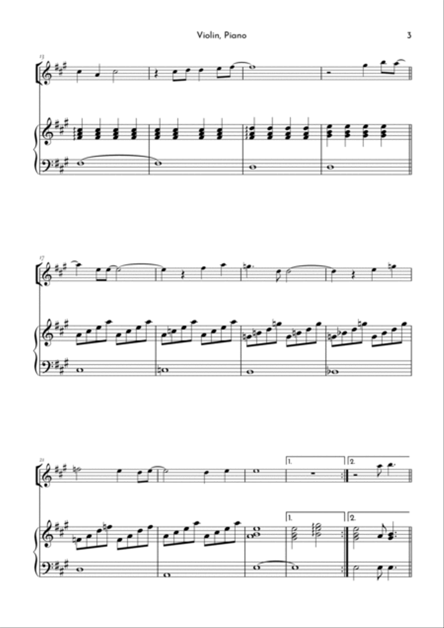 To Love You More To Love You More Violin Solo scores gallery preview page 3