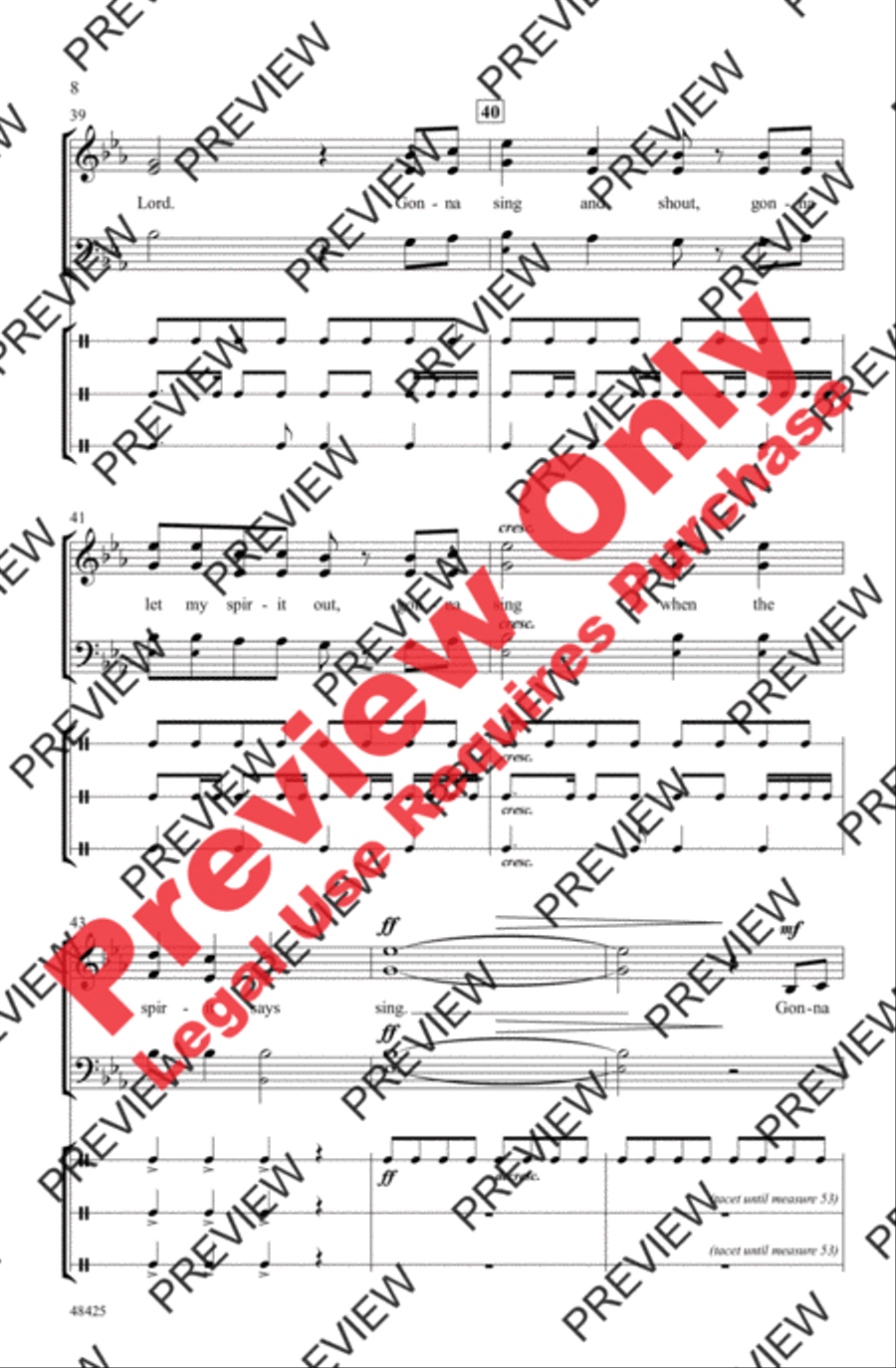 Gonna Sing Gonna Sing 3-Part scores gallery preview page 8