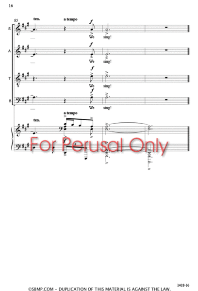 Hope for the World - SATB Octavo image number null