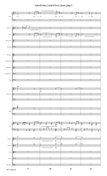 God of Glory, Lord of Love - Orchestral Score and CD with Printable Parts image number null