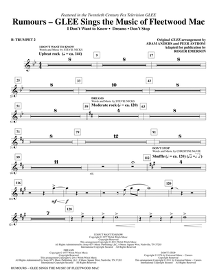 Rumours: Glee Sings The Music Of Fleetwood Mac - Bb Trumpet 2
