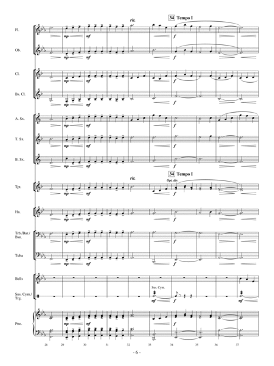Gentle River Concert Band scores gallery preview page 5