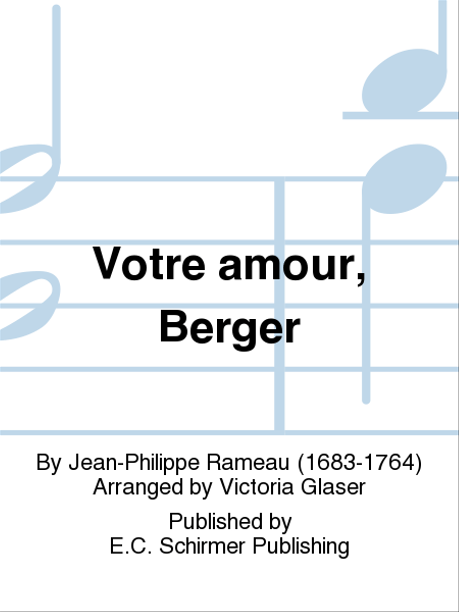 Votre amour, Berger (The Love Which Reigns in Your Heart) SSA scores gallery preview page 1