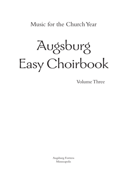 Augsburg Easy Choirbook Volume 3 image number null