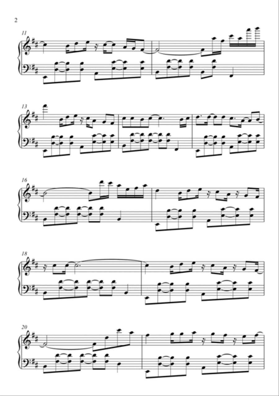 Englishman In New York Piano Solo scores gallery preview page 2