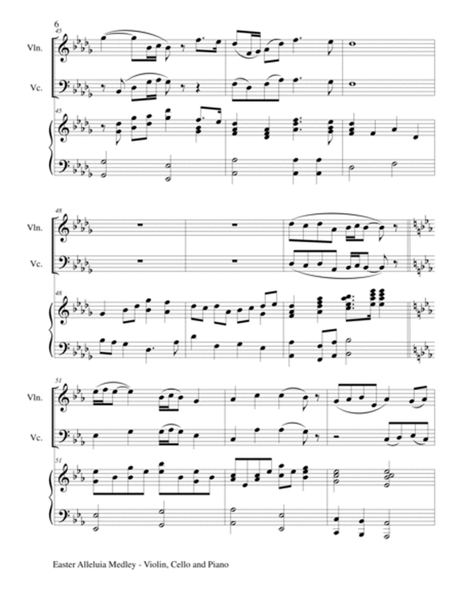 EASTER ALLELUIA MEDLEY (Trio – Violin, Cello and Piano) Score and Parts image number null
