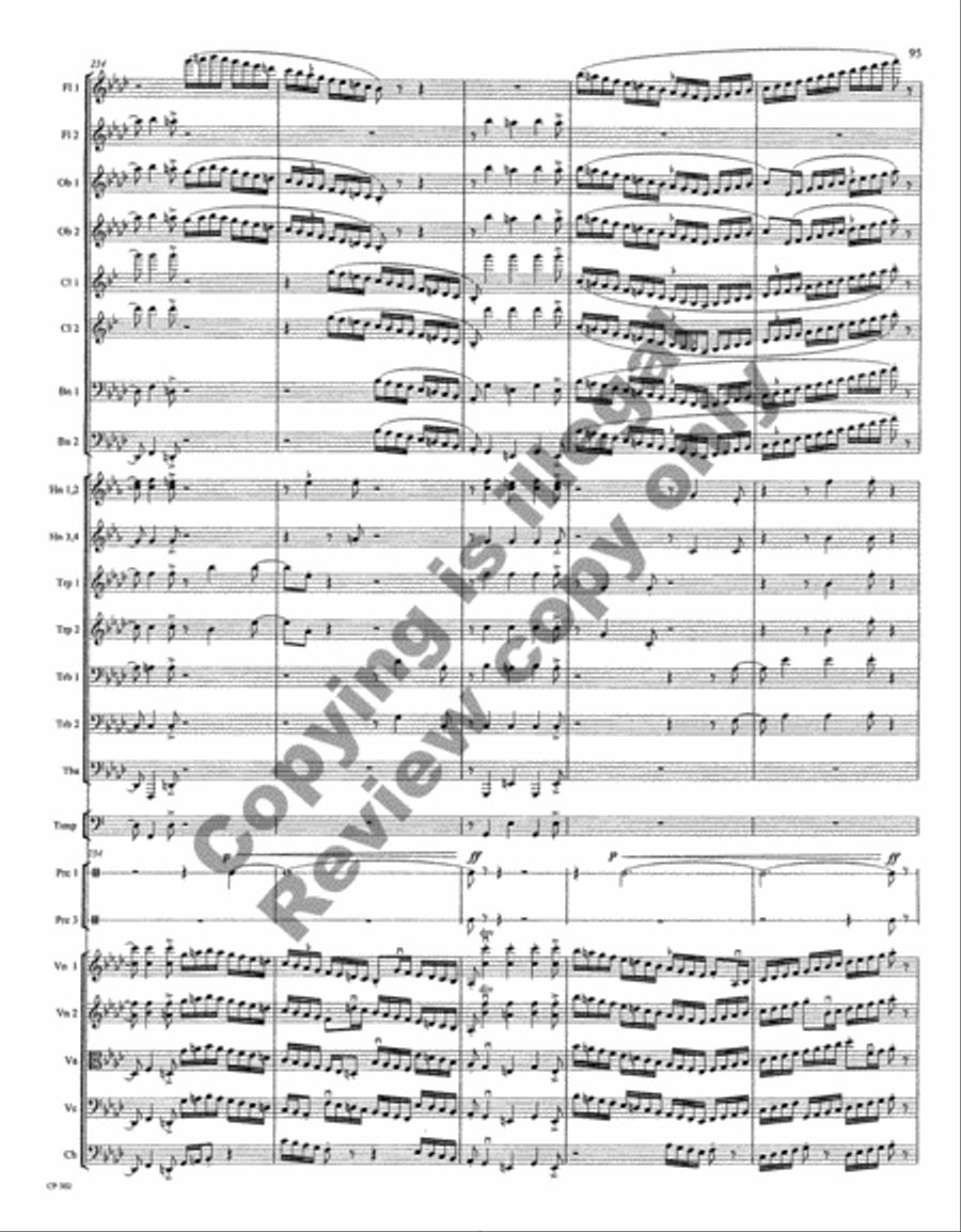 Symphony No. 1 Full Orchestra scores gallery preview page 197