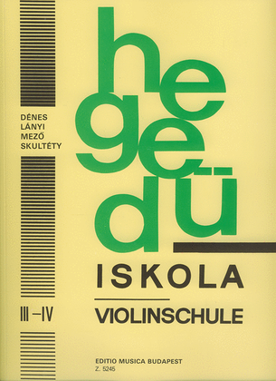 Book cover for Violinschule III-IV