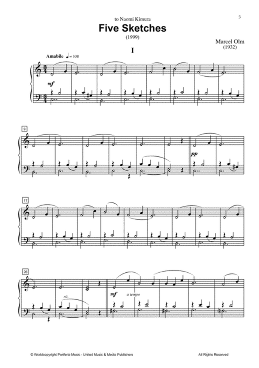 Five Sketches for Piano