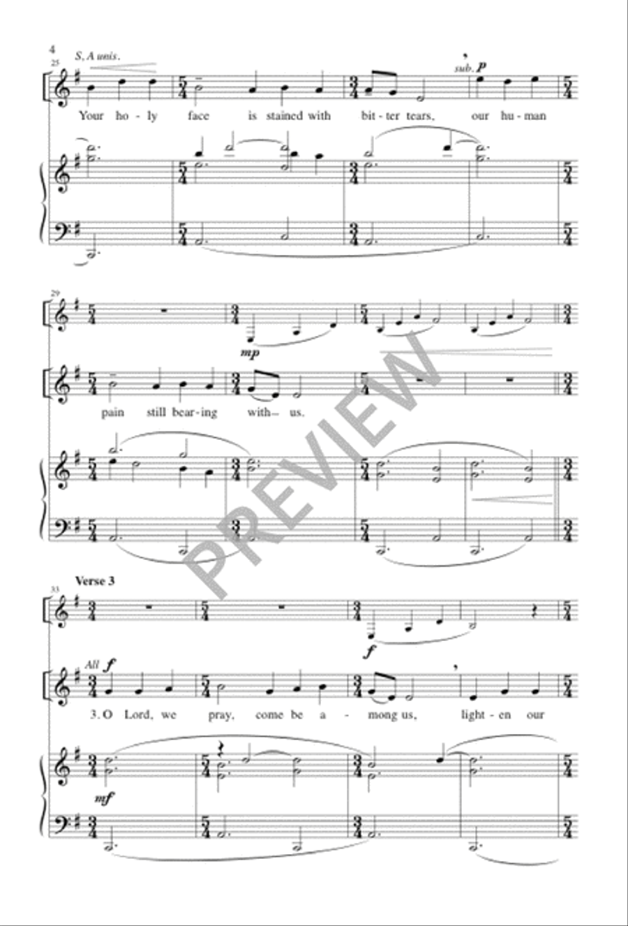 The Bread of Life for All Is Broken 2-Part scores gallery preview page 4