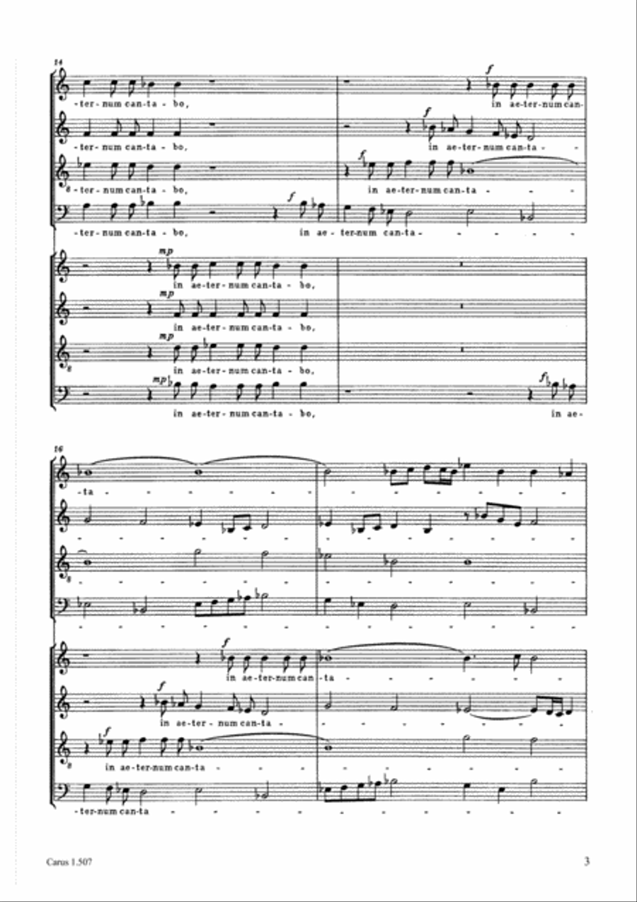 Misericordias Domini 4-Part scores gallery preview page 4