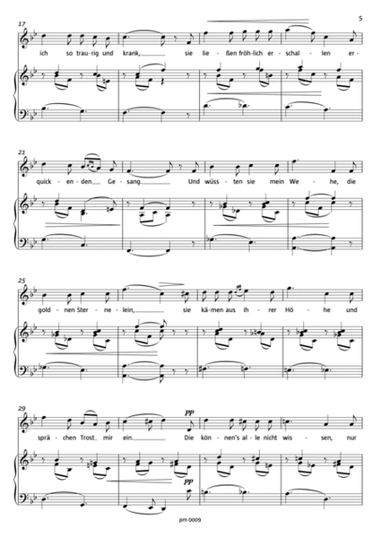 Fünf Gesänge (Five Songs), Op. 2, for Soprano and Piano