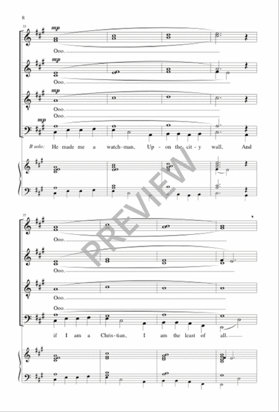 Go Tell It on the Mountain SSAATTBB scores gallery preview page 9