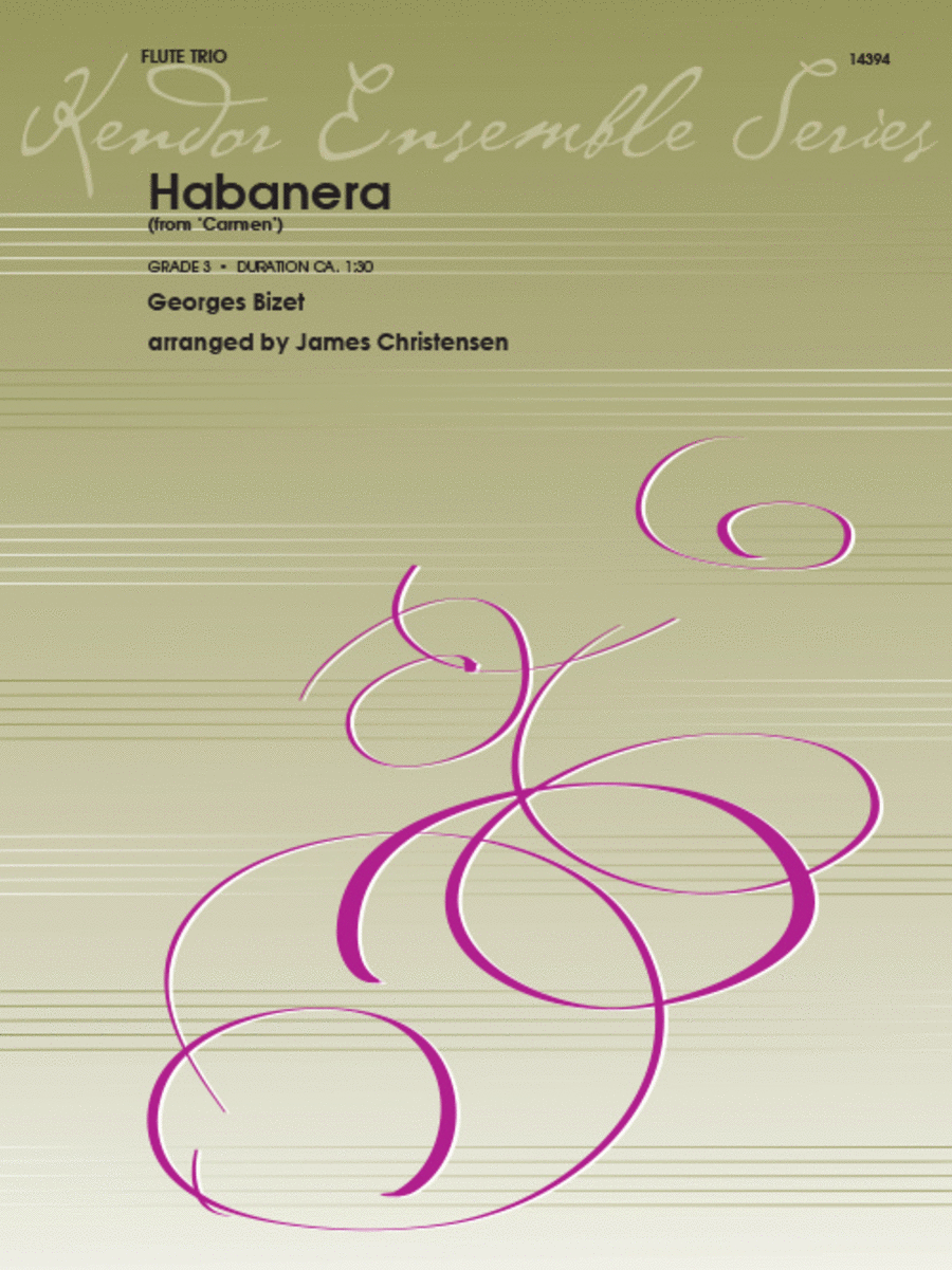 Habanera (from 'Carmen') Flute Trio scores gallery preview page 1