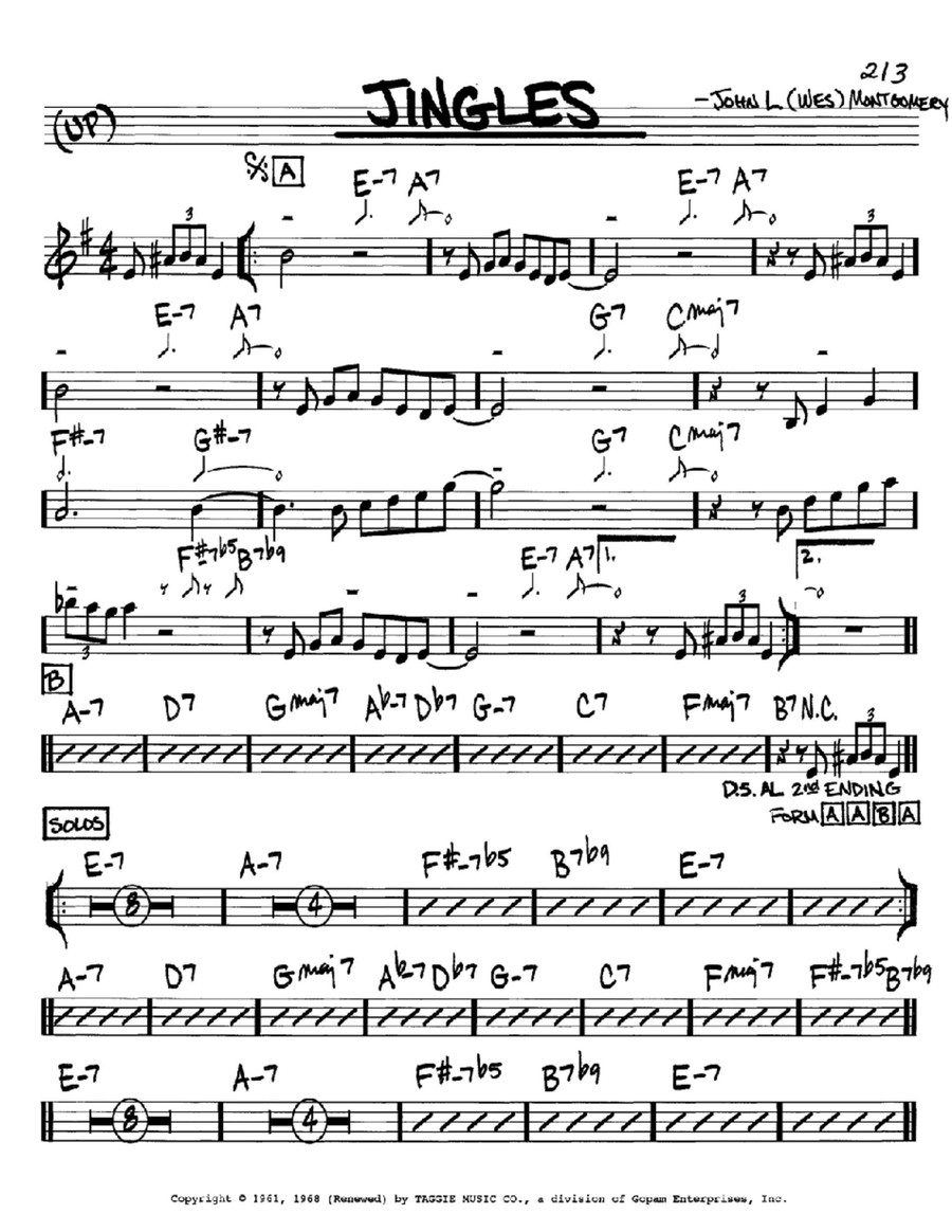 Jingles C Instrument scores gallery preview page 1