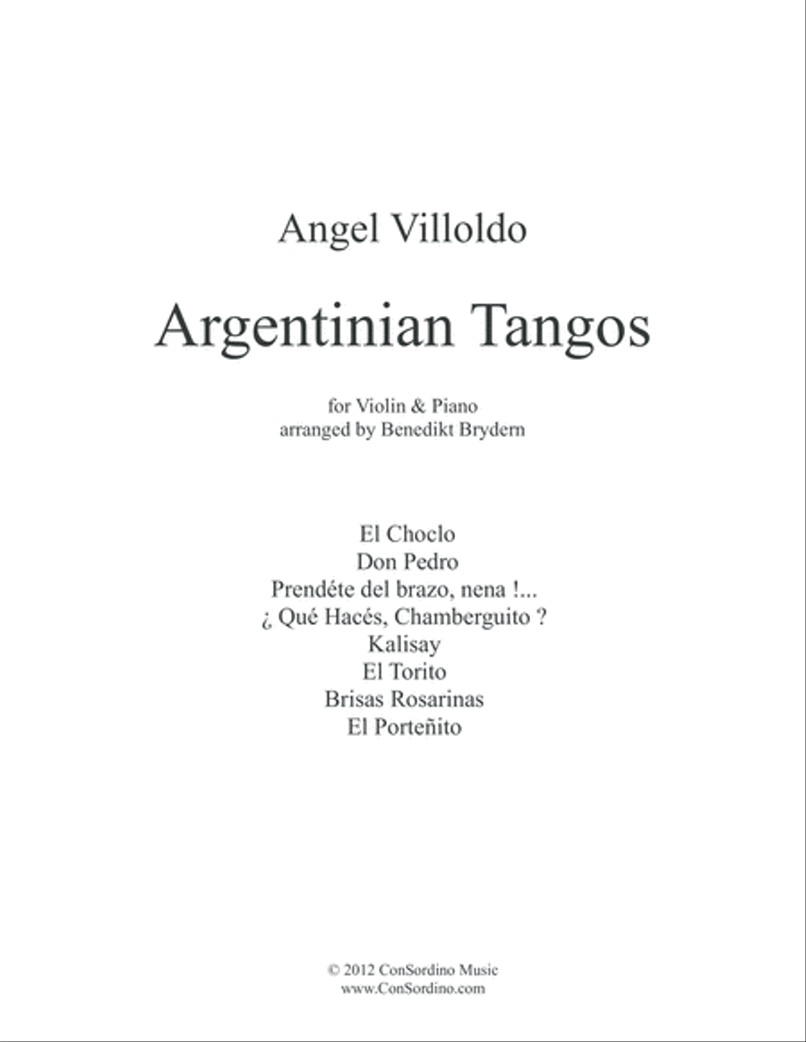 Angel Villoldo - Classic Argentinian Tangos Vol.1 Violin Solo scores gallery preview page 2