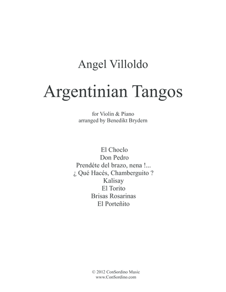 Angel Villoldo - Classic Argentinian Tangos Vol.1 image number null