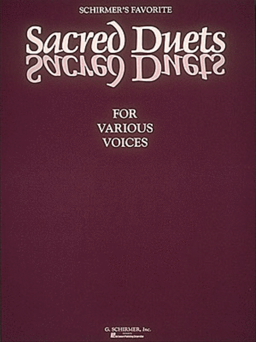 Schirmer's Favorite Sacred Duets Piano Accompaniment scores gallery preview page 1