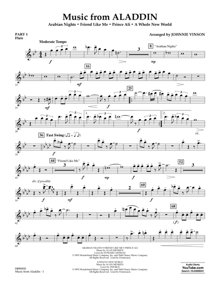 Music from Aladdin (arr. Johnnie Vinson) - Pt.1 - Flute