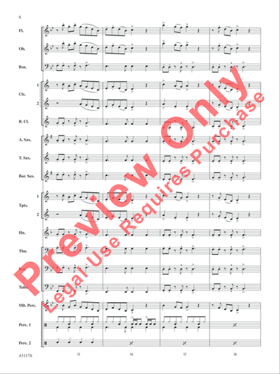 Timber Timber Concert Band scores gallery preview page 6