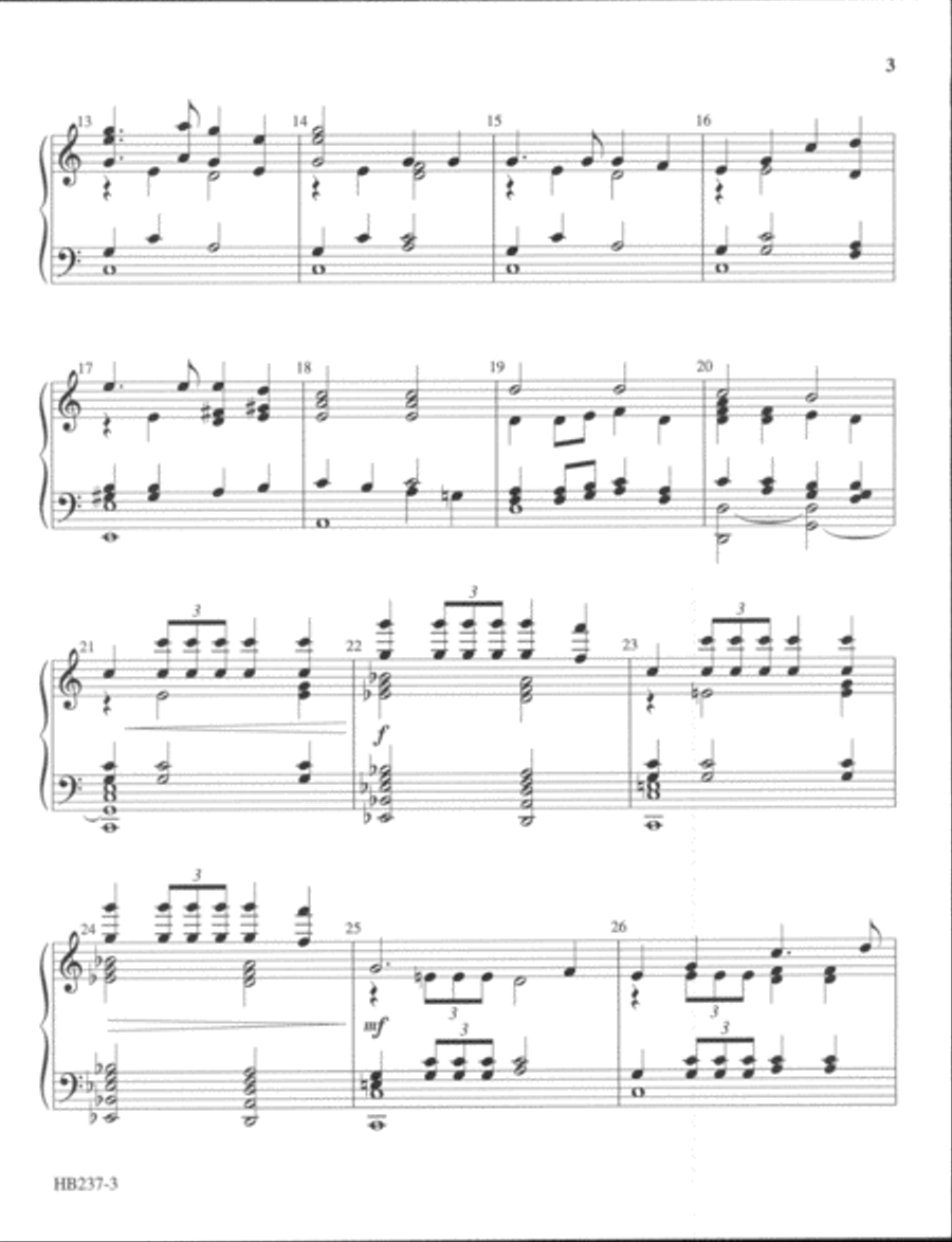 The Battle Hymn of the Republic 5-Octaves scores gallery preview page 3